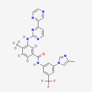 Chemical structure of Radotinib-d6