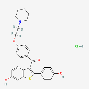Chemical structure of Raloxifene-d4 Hydrochloride