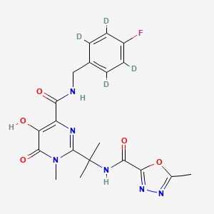Chemical structure of Raltegravir-d4