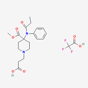 Chemical structure of Remifentanil Acid (trifluoroacetate salt)