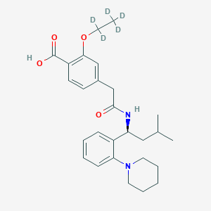 Chemical structure of Repaglinide-d5