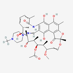 Chemical structure of Rifampicin-d3