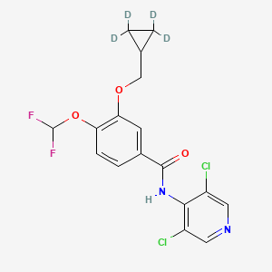 Chemical structure of Roflumilast-d4