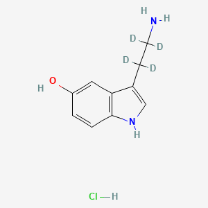 Chemical structure of Serotonin-d4 Hydrochloride