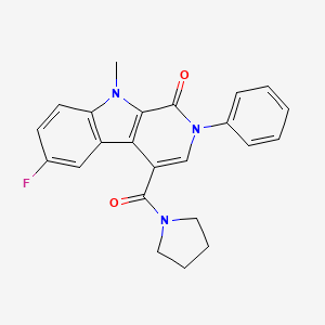 Chemical structure of SL-651,498