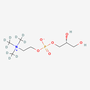 Chemical structure of sn-glycero-3-Phosphocholine-d9