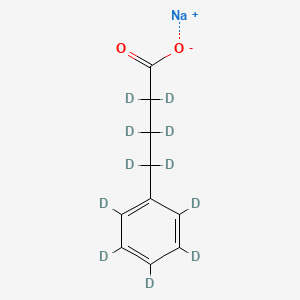 Chemical structure of Sodium 4-Phenylbutyrate-d11
