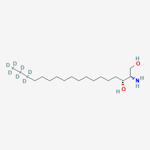 Chemical structure of Sphinganine-d7 (d18:0)