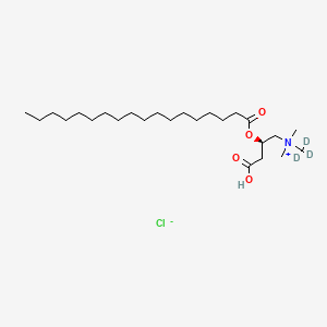 Chemical structure of Stearoyl-L-carnitine-d3 (chloride)