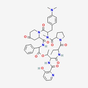 Chemical structure of Vernamycin BA