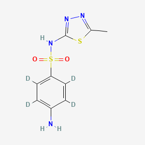 Chemical structure of Sulfamethizole-d4