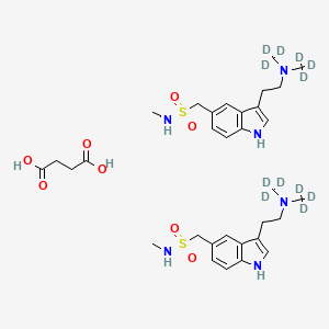 Chemical structure of Sumatriptan-d6 (succinate)