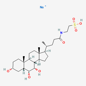 Chemical structure of Taurohyocholic Acid (sodium salt)