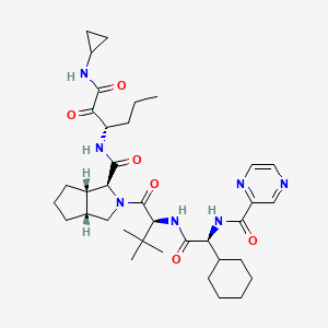 Chemical structure of Telaprevir-d4