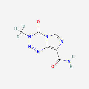 Chemical structure of Temozolomide-d3