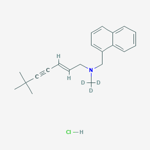 Chemical structure of Terbinafine-d3 (hydrochloride)