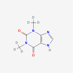 Chemical structure of Theophylline-d6