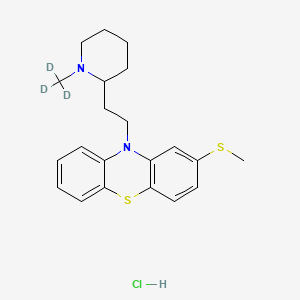 Chemical structure of Thioridazine-d3 Hydrochloride