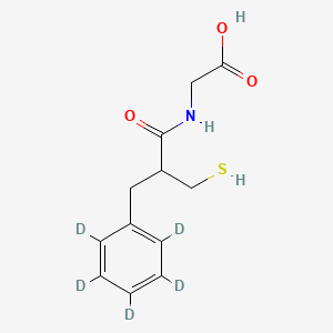Chemical structure of Thiorphan-d5
