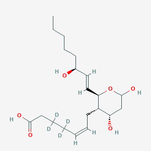 Chemical structure of Thromboxane B2-d4