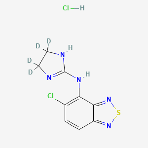 Chemical structure of Tizanidine-d4 (hydrochloride)