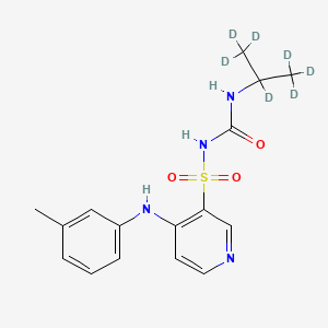 Chemical structure of Torsemide-d7