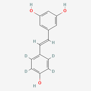 Chemical structure of trans-Resveratrol-d4