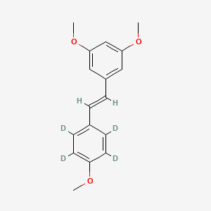Chemical structure of trans-trismethoxy Resveratrol-d4