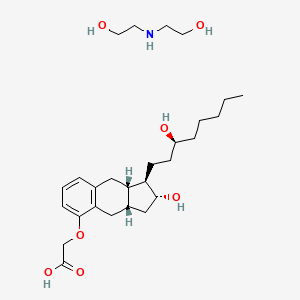Chemical structure of Treprostinil Diolamine