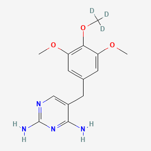 Chemical structure of Trimethoprim-d3