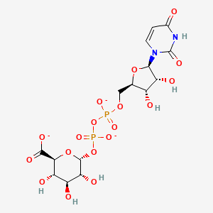 Chemical structure of Uridine-5'-diphosphoglucuronic Acid (sodium salt hydrate)