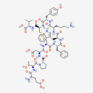Chemical structure of Urotensin II (goby) (trifluoroacetate salt)