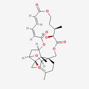 Chemical structure of Verrucarin A