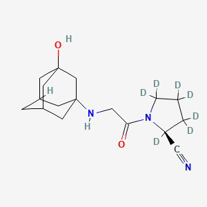 Chemical structure of Vildagliptin-d7