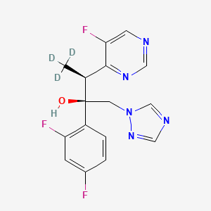 Chemical structure of Voriconazole-d3