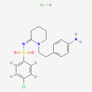 Chemical structure of W-19-d4 (hydrochloride)