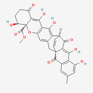 Chemical structure of Xanthoquinodin A1