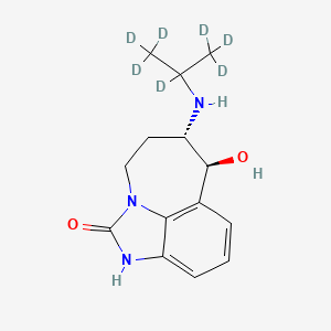 Chemical structure of Zilpaterol-d7