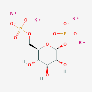 Chemical structure of α-D-Glucose-1,6-bisphosphate (potassium salt hydrate)
