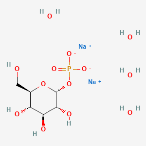 Chemical structure of α-D-Glucose-1-phosphate (sodium salt hydrate)