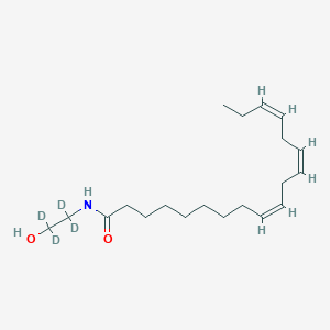 Chemical structure of α-Linolenoyl Ethanolamide-d4