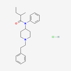Chemical structure of α'-methyl Butyryl fentanyl (hydrochloride)