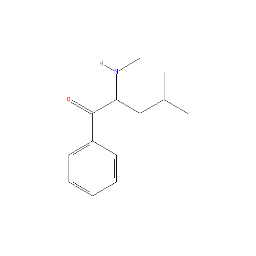 Chemical structure of α-Methylaminoisohexanophenone (hydrochloride)