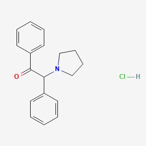 Chemical structure of α-Pyrrolidino-2-phenylacetophenone (hydrochloride)