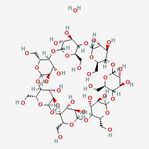 Chemical structure of β-Cyclodextrin (hydrate)