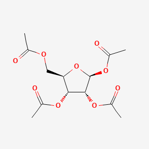 Chemical structure of β-D-Ribofuranose 1,2,3,5-tetraacetate