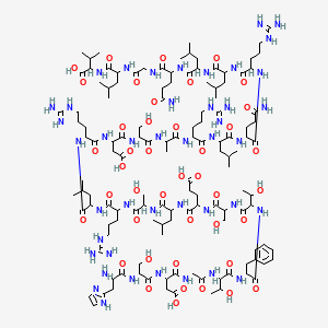 Chemical structure of Secretin (rat) (trifluoroacetate salt)