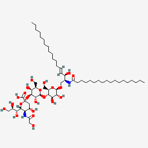 Chemical structure of N-glycolyl-Ganglioside GM3 Mixture (ammonium salt)
