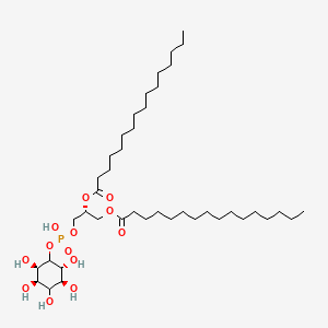 Chemical structure of PtdIns-(1,2-dipalmitoyl) MaxSpec® Standard