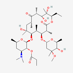 Chemical structure of Erythromycin Propionate